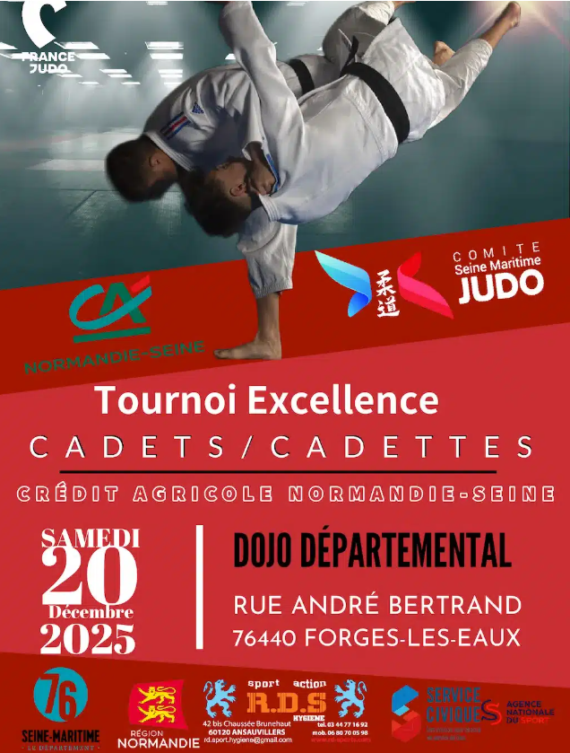 Tournoi Label Excellence Cadets de Forges-les-Eaux du 20 décembre